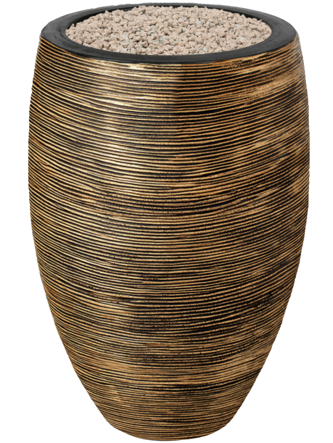 Plantenbak-kantoor-zwart-goud-ribbel-pot-45