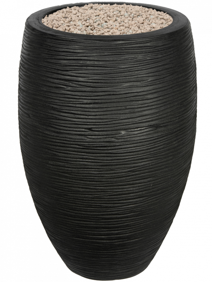 Plantenbak-kantoor-zwart-ribbel-pot-45 1